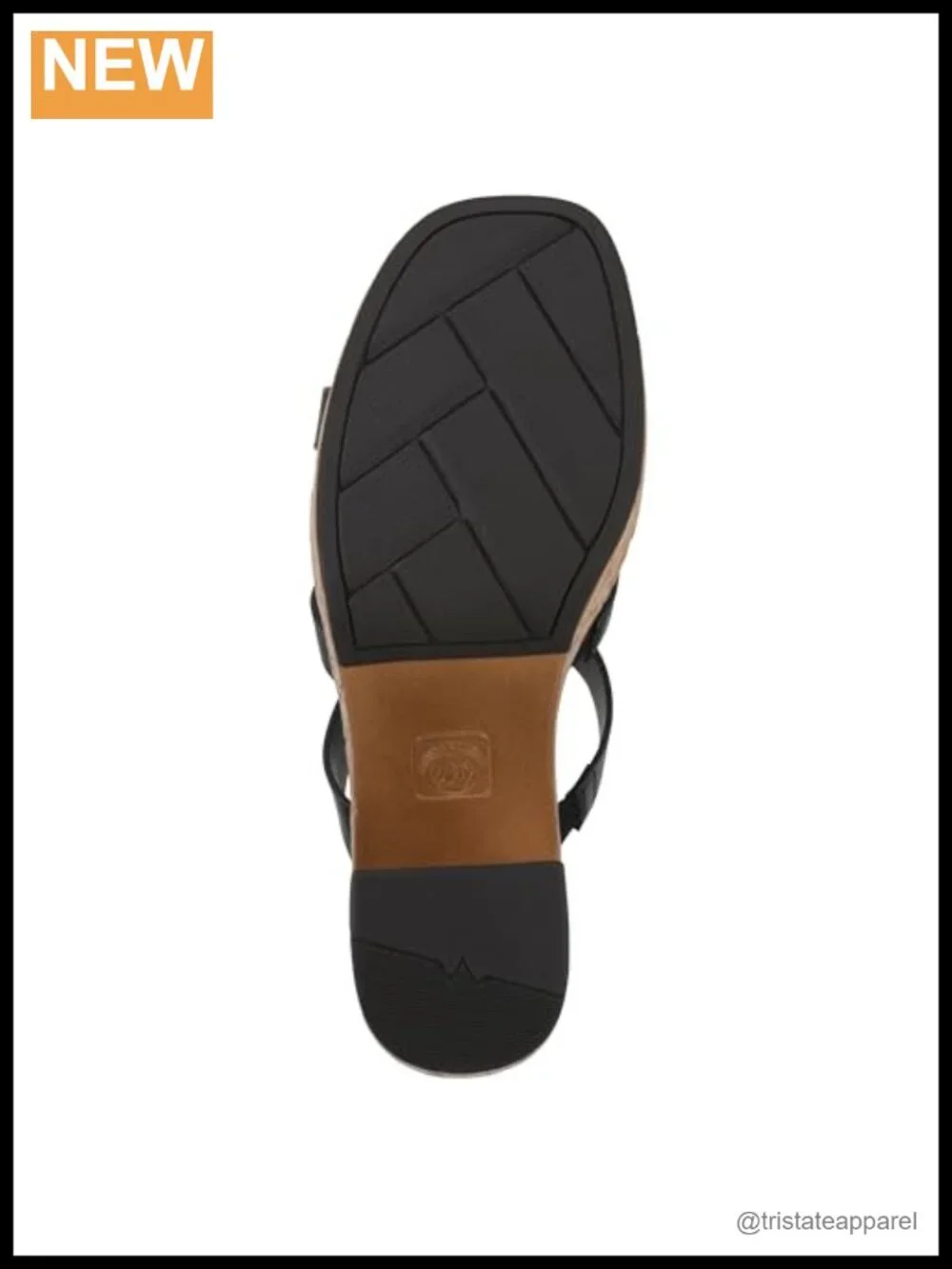 Platform Sandal Molded Cork Bottom Block Heel Buckle Square Toe